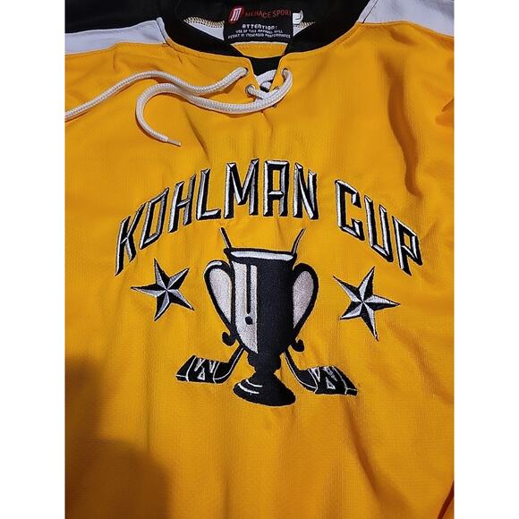 WAHA Kohlman Cup Hockey Game Worn Jersey Wisconsin Pullover Logo Adult Large - Picture 2 of 8